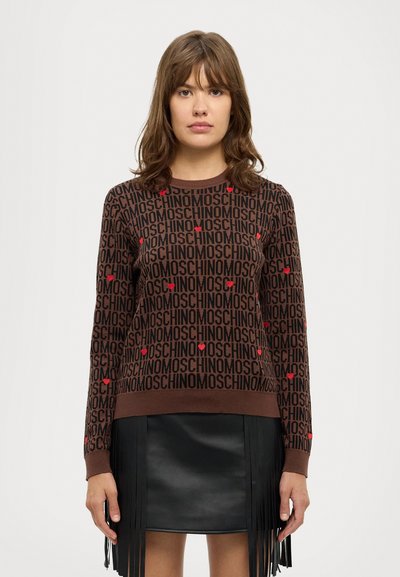 MOSCHINO MAGLIA - Pullover - fantasia marrone