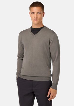 V-NECK - Jumper - taupe