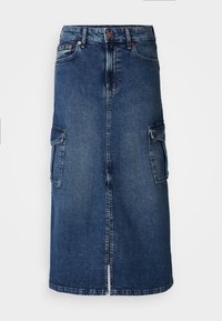 CARGO SKIRT LENNON - A-snit nederdel - medium indigo