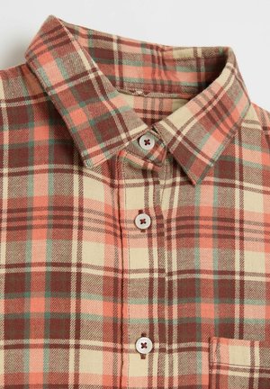 Diverse, FLANELKA - Button-down blouse - beż-bordo