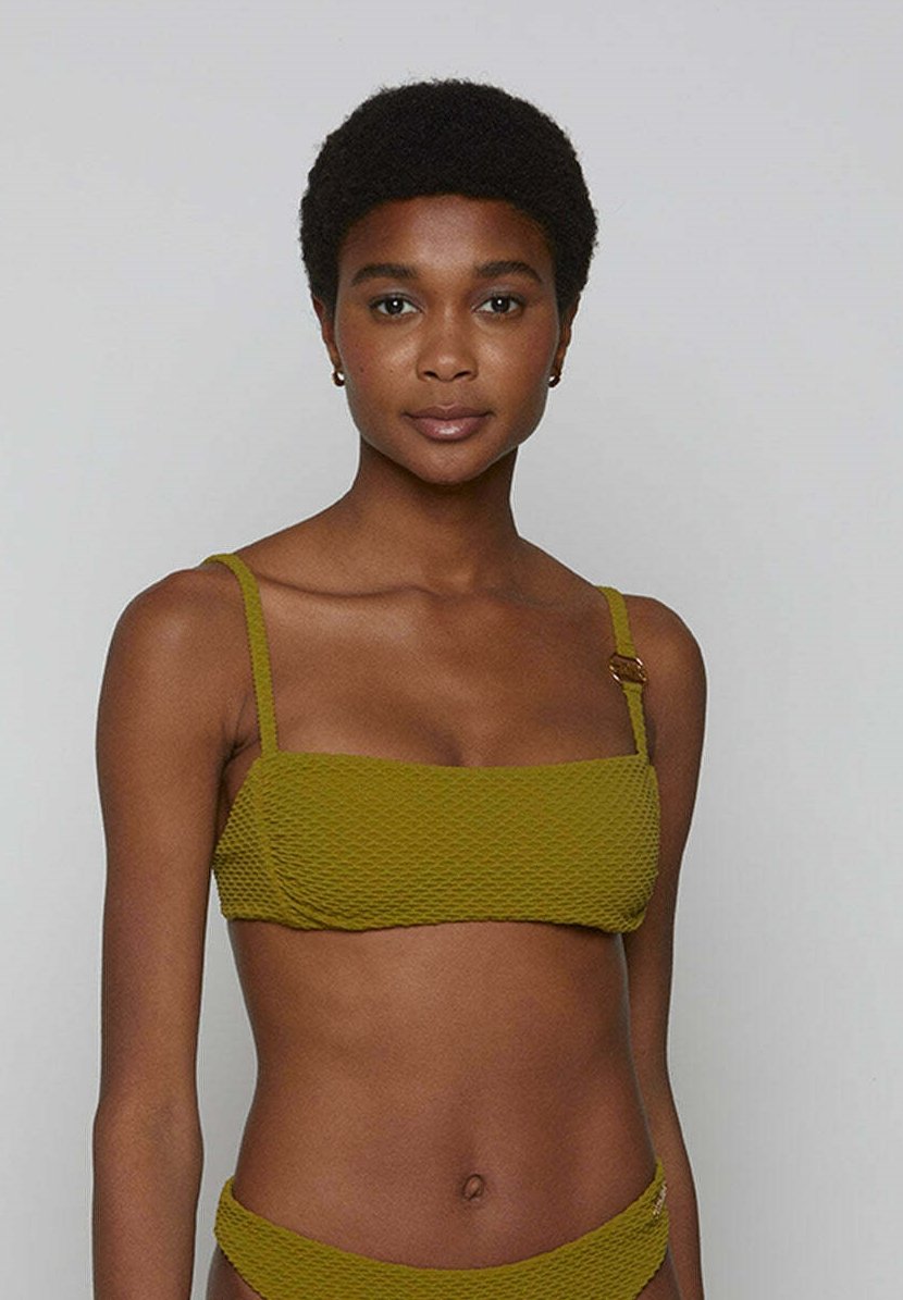 bikini top olive green