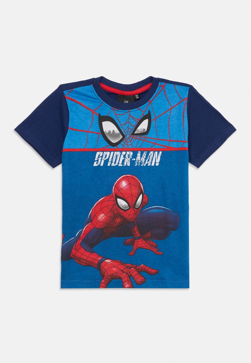 Spiderman T-shirt print donkerblauw