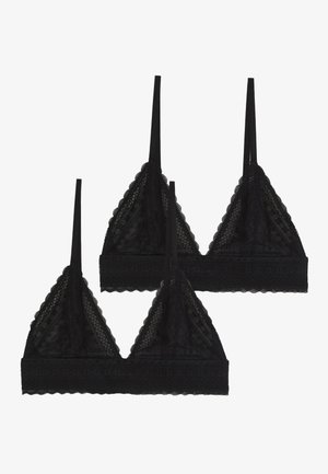 Anna Field 2 PACK - Triangle bra - black