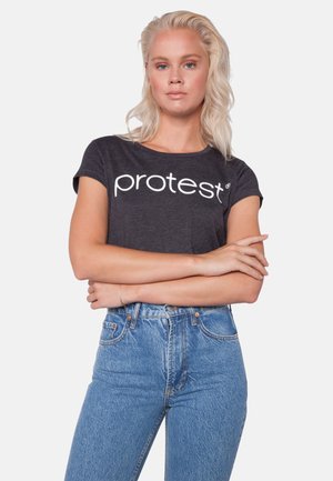 Protest TEES SHORTSLEEVE - T-shirt print - true black