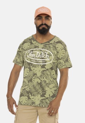 TEE  EN IMPRIMÉ RON - T-shirt imprimé - kaki