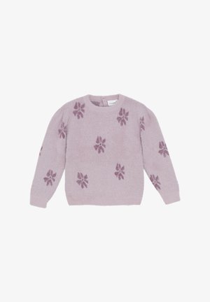 Minymo T-shirt med print - shadow gray