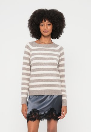 VMDOFFY O NECK BLOUSE - Pullover - moon rock/birch