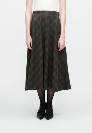OBJDANNI LONG SKIRT - Jupe trapèze - rawhide/black