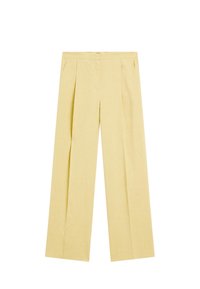 PLEATED WITH SIDE POCKETS - Bukser - mustard yellow