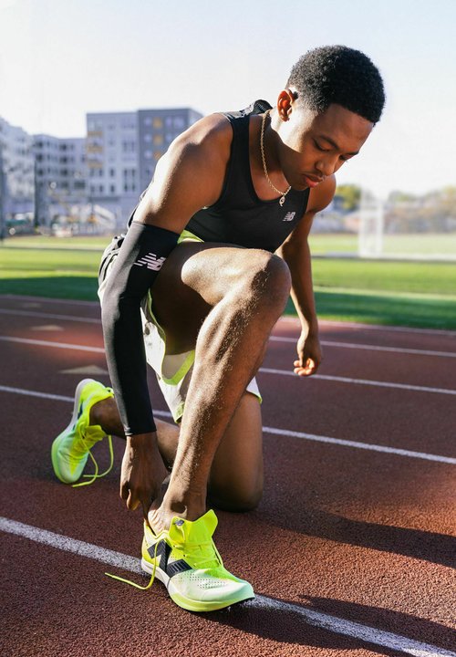 New Balance FUELCELL SUPERCOMP MD-X V3 UNISEX - Zapatillas - alkaline green afterglow — photo 2