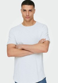 Only & Sons ONSBENNE LONGY TEE - T-shirts basic - ancient water