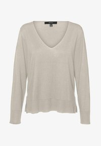 Vero Moda VMSILJE V-NECK PULLOVER NOOS - Trui - Medium Grey Melange Ve121i2pj C11 Vero Moda VMSILJE V-NECK PULLOVER NOOS - Trui - Medium Grey Melange Ve121i2pj C11