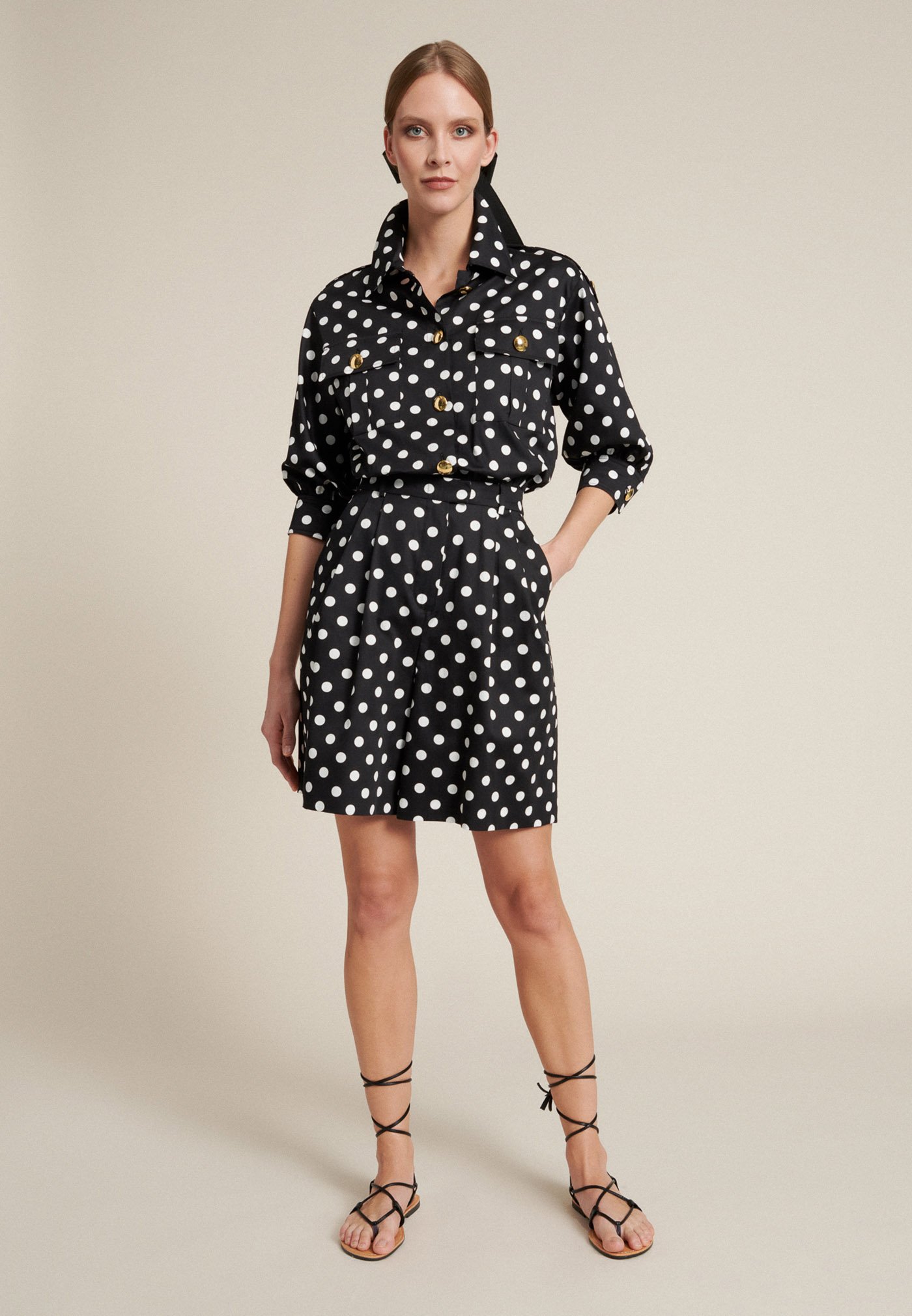 Luisa Spagnoli PENTIUM - Jumpsuit - nero-pois panna/black - Zalando.de