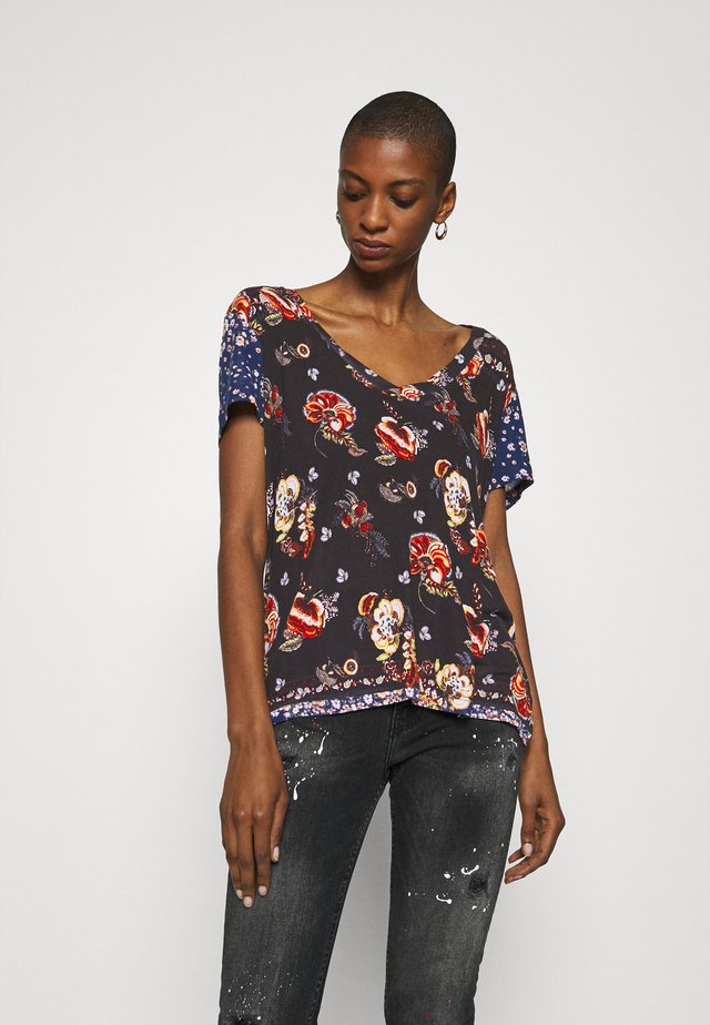 ANTOINE - Print T-shirt - black