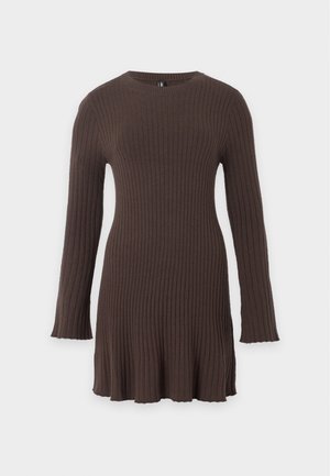 ONLY, ONLMICHELLA O NECK DRESS - Robe pull - chocolate torte