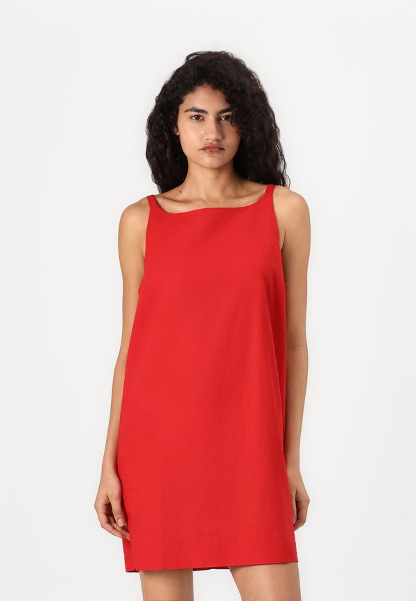 APRON NECK MINI FAST - Day dress - tomato sauce