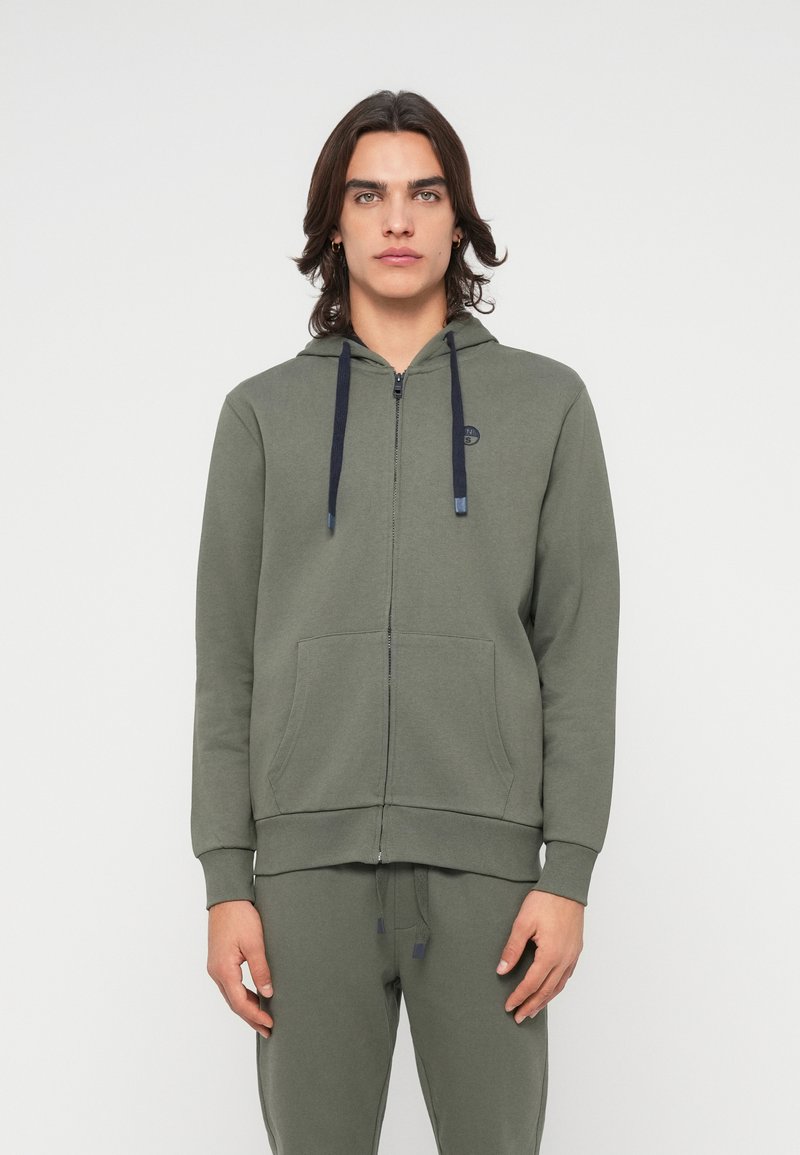 North Sails Sweater met rits grijs