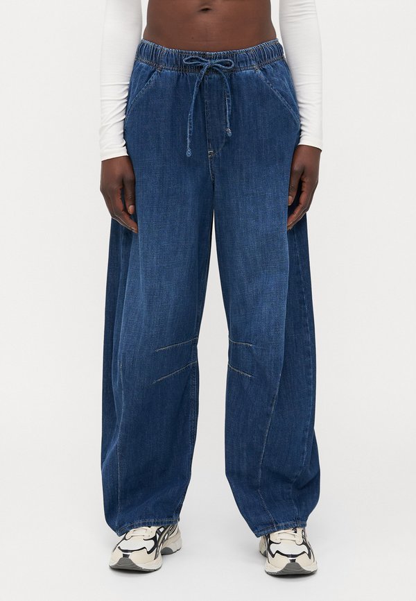 FAST HORSESHOE PULL ON HERRICK - Wide Leg - dark indigo