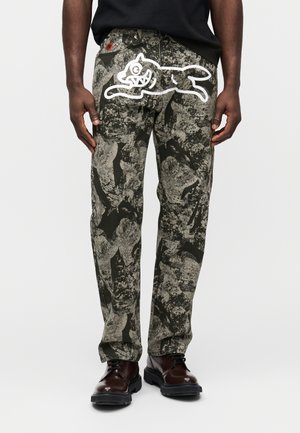 CONE STAMP PANTS - Egyenes szárú farmer - grey