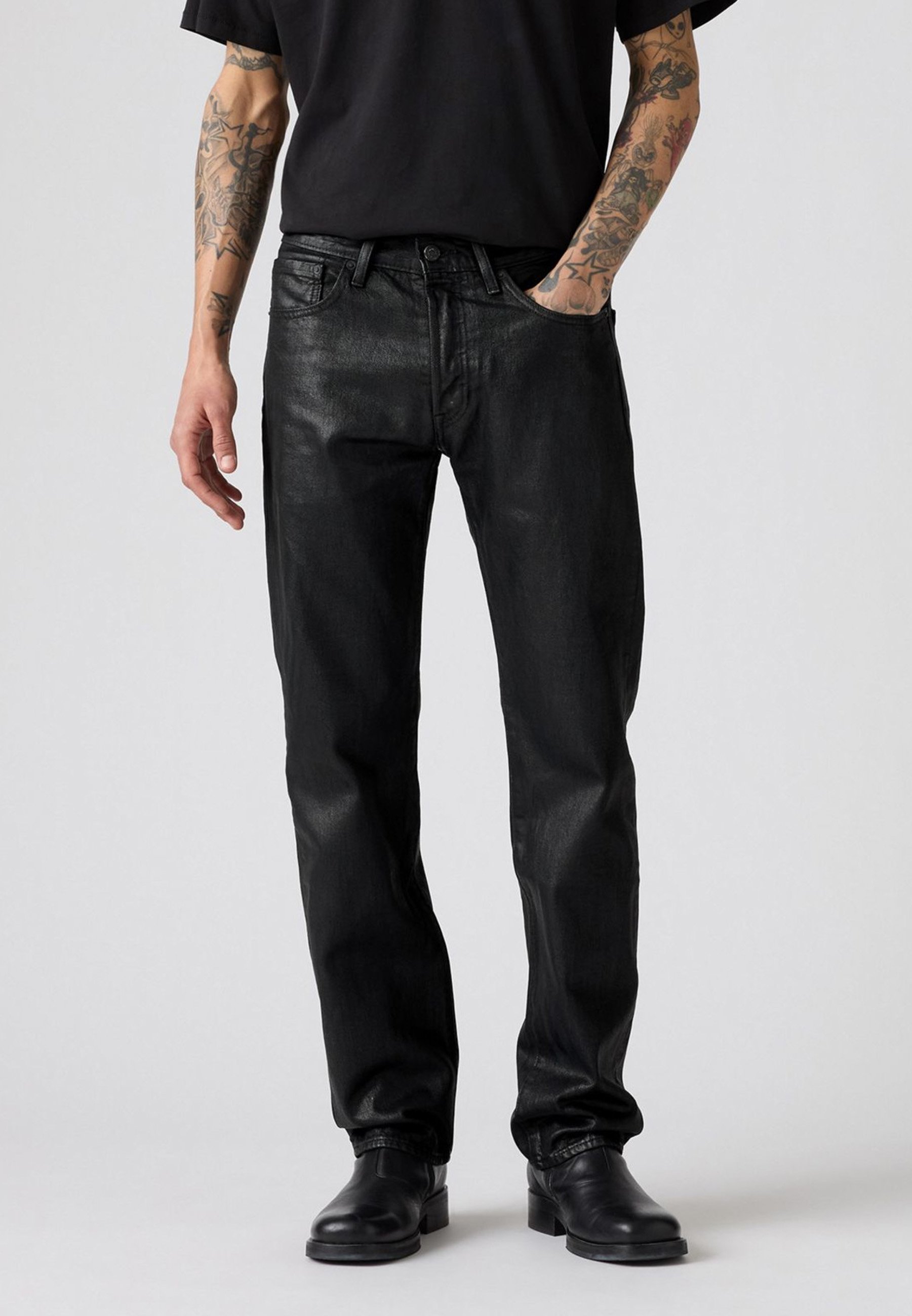 Levi's® 501 Straight leg jeans candle wax pant/coated denim