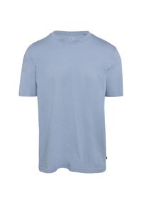 QS MIT LOGO - T-shirt basic - blassblau