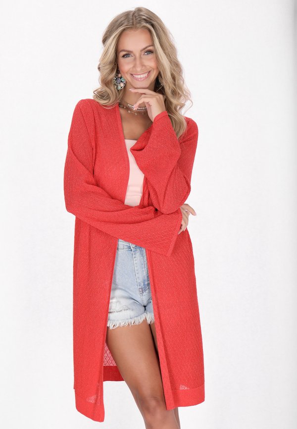 Strickjacke - orange