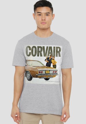 CHEVY CHEVROLET CORVAIR AD - Print T-shirt - mottled light grey