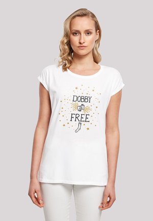 F4NT4STIC HARRY POTTER DOBBY IS FREE - T-shirt imprimé - white