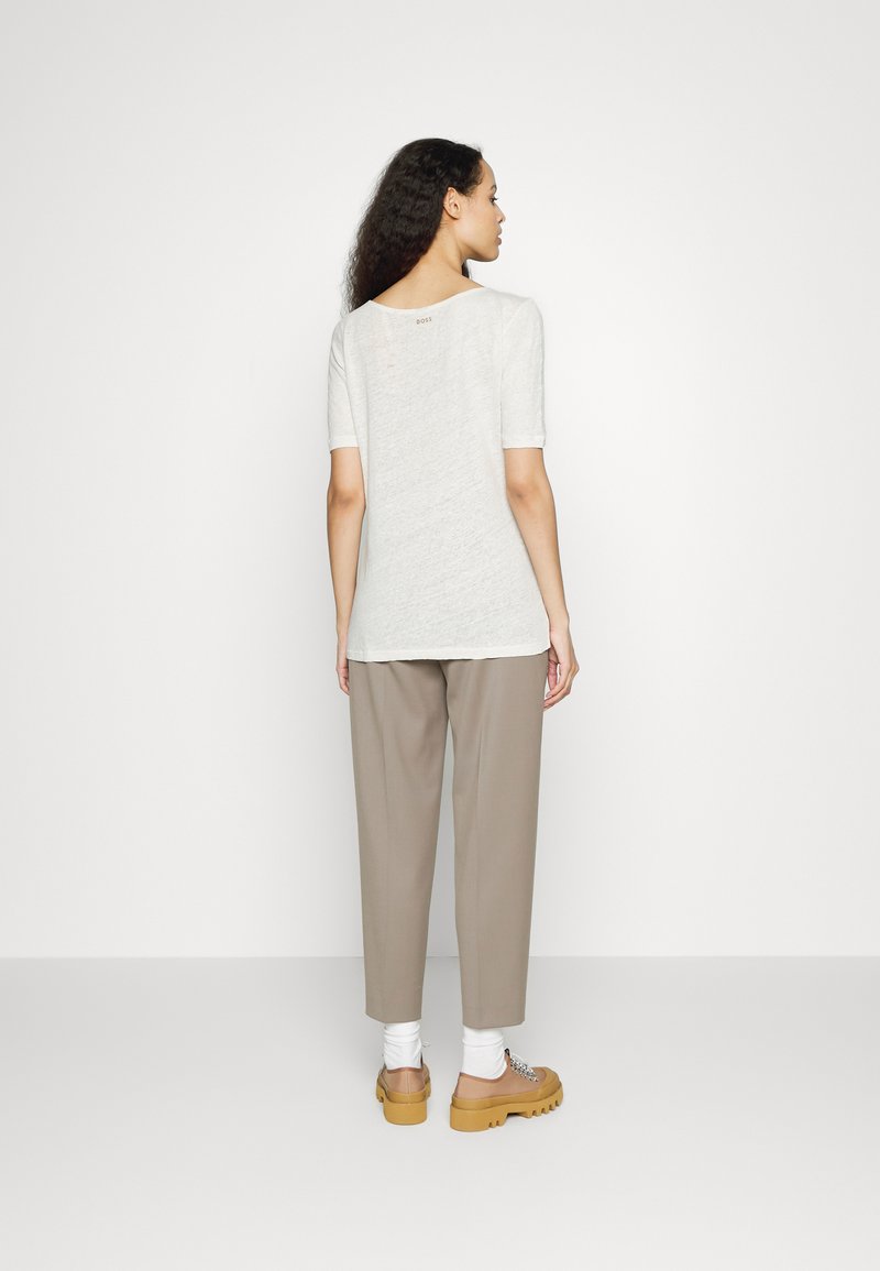 Damen Kleider | BOSS ENE T-Shirt basic open white/weiß - NW23036 Damen Kleider | BOSS ENE T-Shirt basic open white/weiß - NW23036