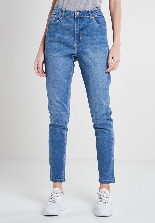 LADIES HIGH WAIST SLIM JEANS - Jeans Slim Fit - mid stone wash