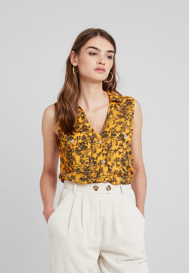 Button-down blouse - yellow
