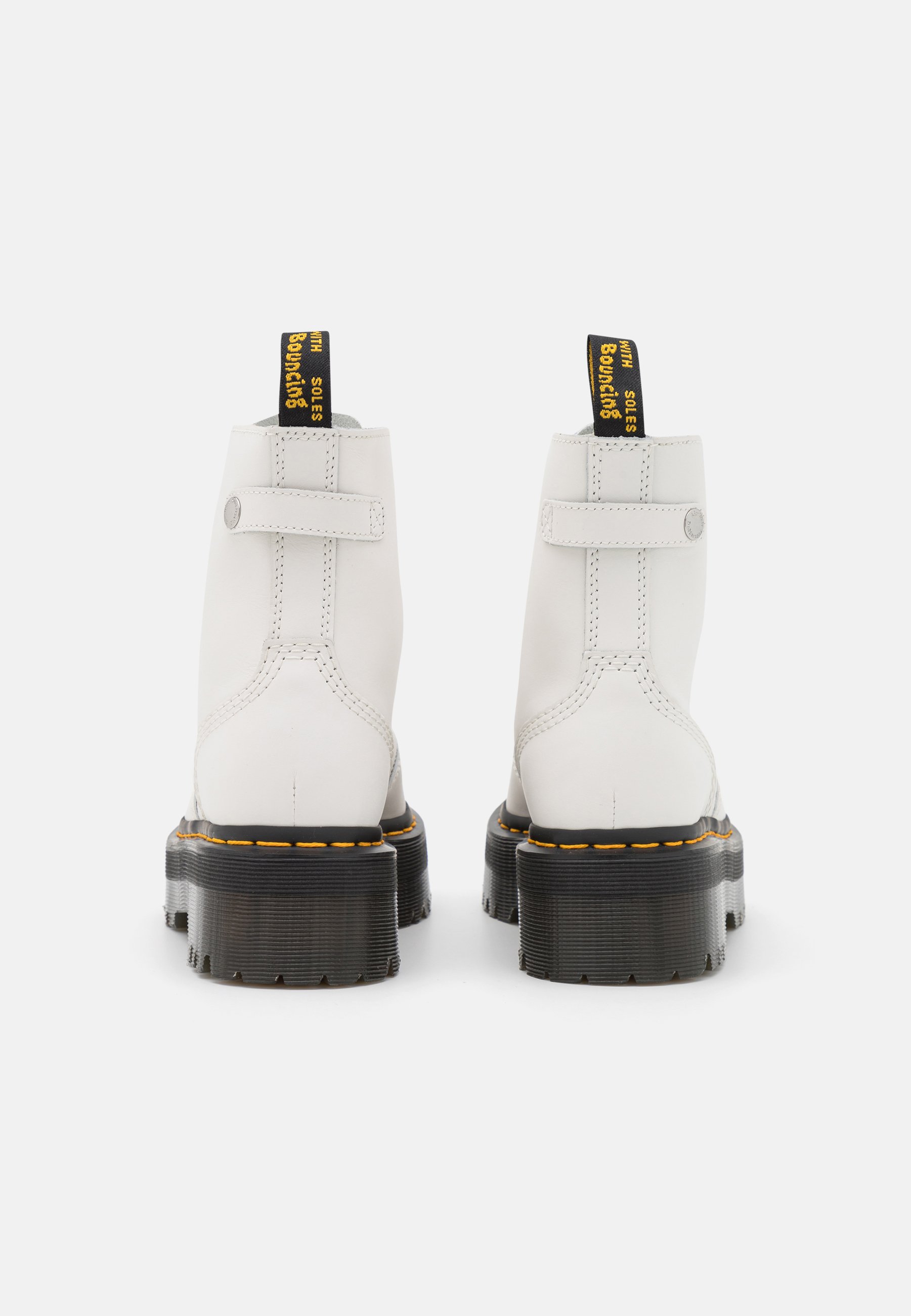 Dr. Martens JETTA - Platform ankle boots - white sendal/white