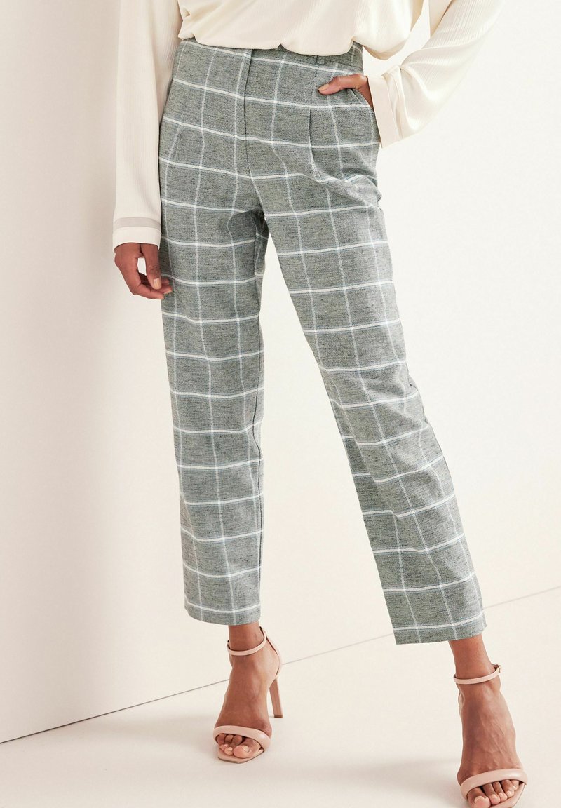 Next TAPER LEG TROUSERS WITH LINEN Pantalones grey/gris Zalando.es