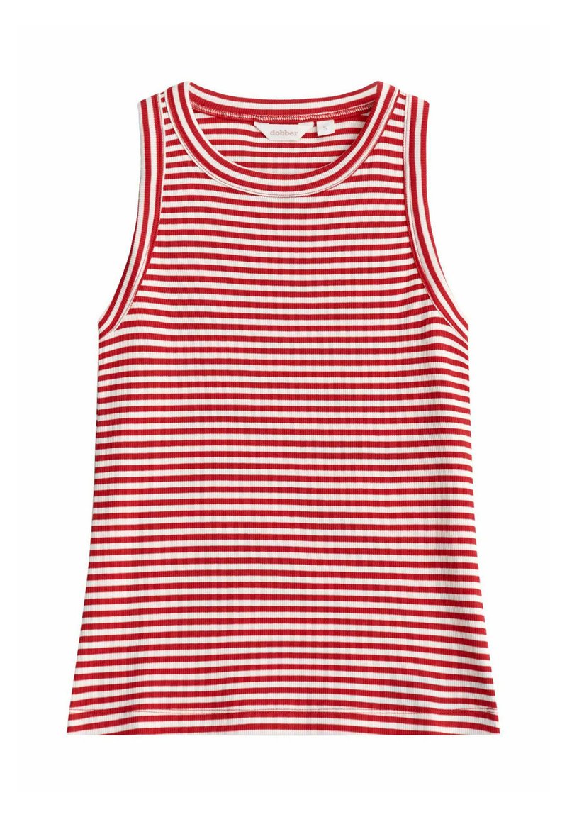 Dobber JOLIE TOP - Linne - red stripe/röd - Zalando.se