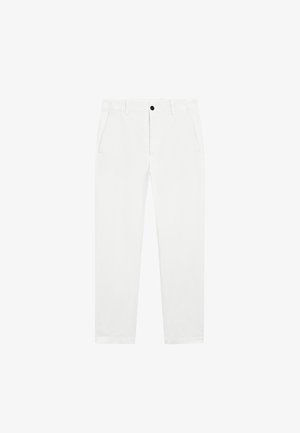 Massimo Dutti, 100% linen cargo Bermuda shorts - Pantaloni - white
