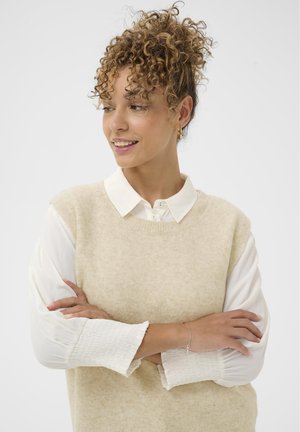 LCERAMI SLIPOVER - Vest - oatmeal melange