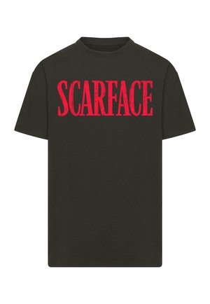 Merchcode, SCARFACE DISTRESSED LOGO  - T-Shirt print - black