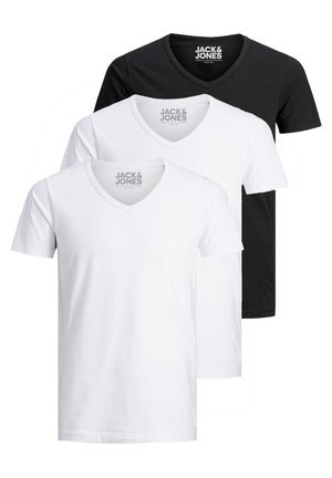 Basic T-shirt - white/white/black