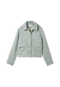 TOM TAILOR Vest - green boucle design