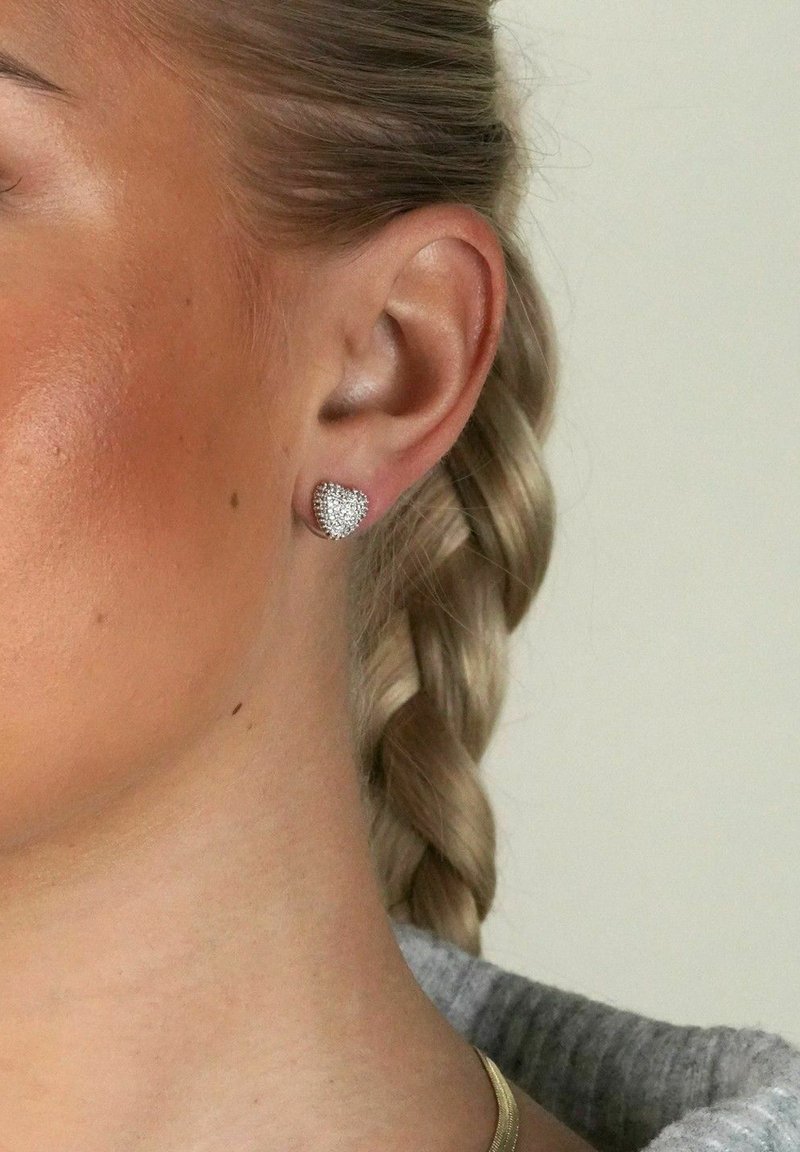 SNÖ of Sweden STINA HEART - Örhänge - s clear