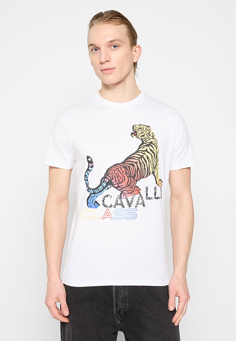 Cavalli Class T-shirt print wit