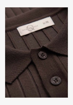 Ombre, POLO SHIRT OM-POSS-0180 - Polo - dark-brown