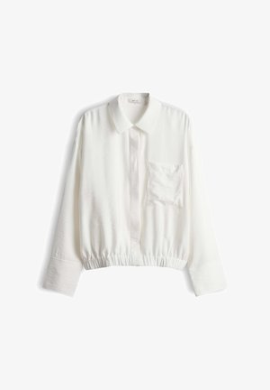 OPUS, RELAXED FIT BLOUSON SHAPE - Hemdbluse - milk