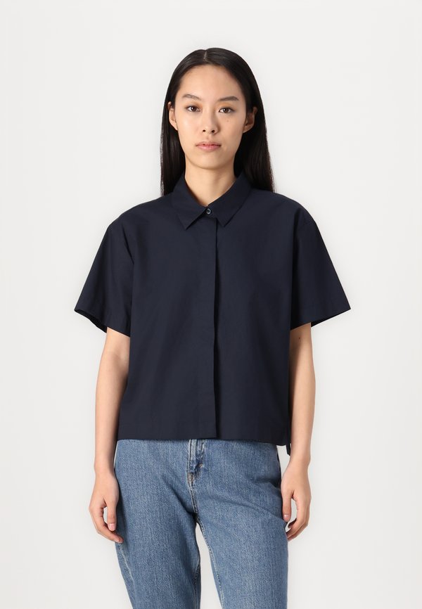 BOXY SHIRT WITH PLACKET DETAIL - Button-down blouse