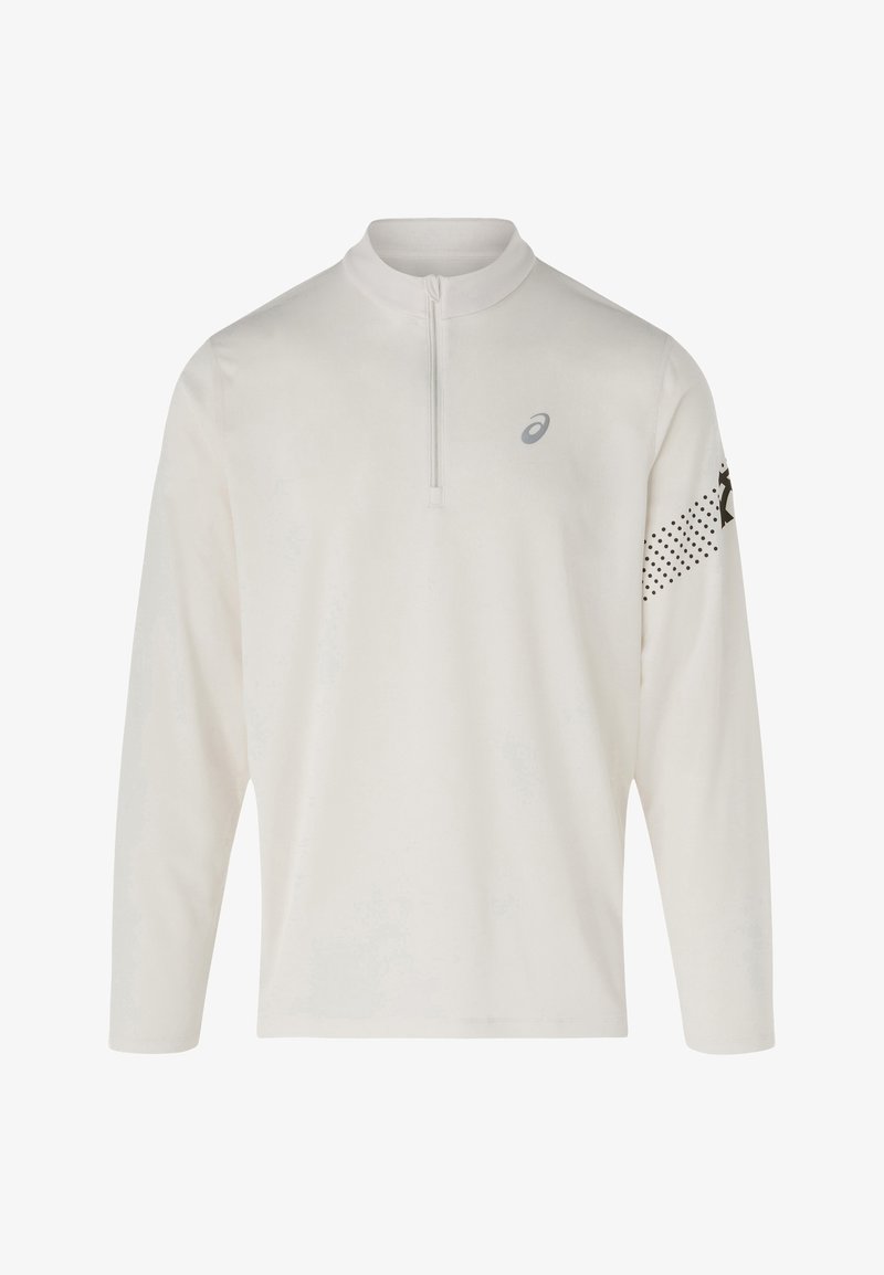 ASICS ICON 1/2 ZIP LS Sports T-shirt cream/off-white