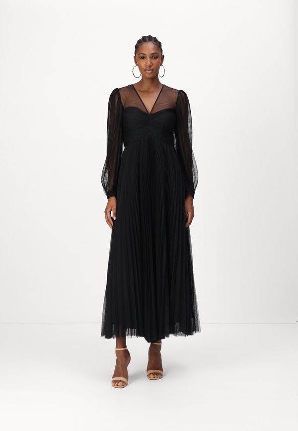 WOVEN DRESS - Occasion wear - nero