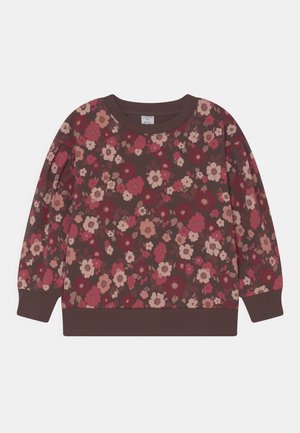 FLOWERS - Mikina - dark dusty brown