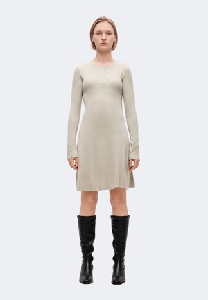 VILA, VIKERRY O NECK DRESS - Рокля тип пуловер - natural melange