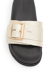 AllSaints ELLIE STUD - Pantolette flach - metallic gold