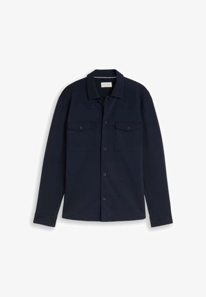 TOM TAILOR, TOM TAILOR BLUSEN & SHIRTS SWEAT–OVERSHIRT MIT TASCHEN - Letná bunda - sky captain blue